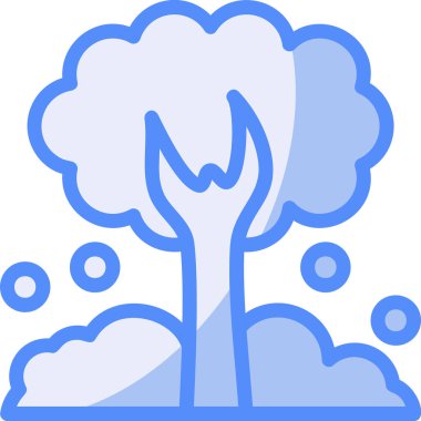 Ağaç. Web simgesi basit illüstrasyon