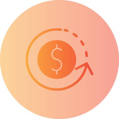 Dolar vektör simgesi modern basit illüstrasyon