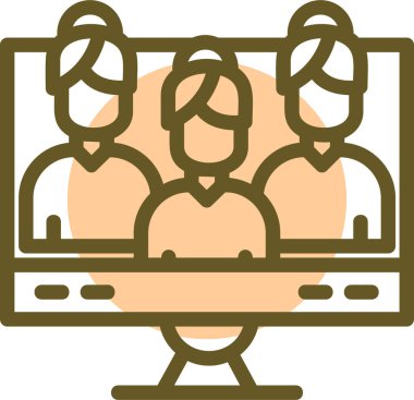 konferans toplantı sunum simgesi