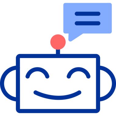 Konuş. Web simgesi basit illüstrasyon