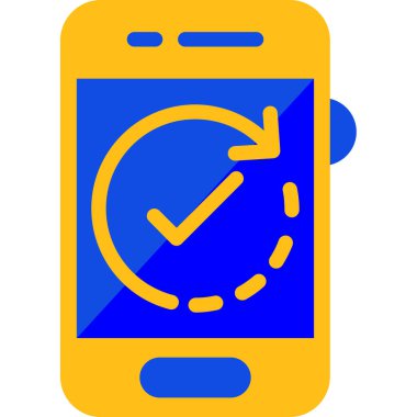 Cep telefonu. Web simgesi basit illüstrasyon