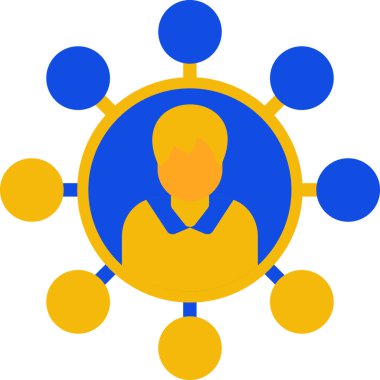 iş takımı simgesi düz stil