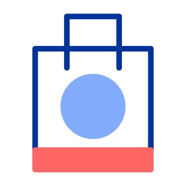 Çanta. Web simgesi basit illüstrasyon