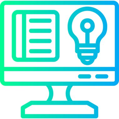 Bilgisayar. Basit ağ simgesi