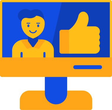 çevrimiçi bilgisayar simgesi, vektör tasarımı