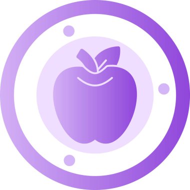 elma simgesi, vektör illüstrasyonu basit tasarım