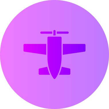 Uçak. Web simgesi basit bir illüstrasyon. düzlem