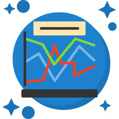 İş grafiği grafik simgesi. Çizelge. büyüyen grafik simgesi.