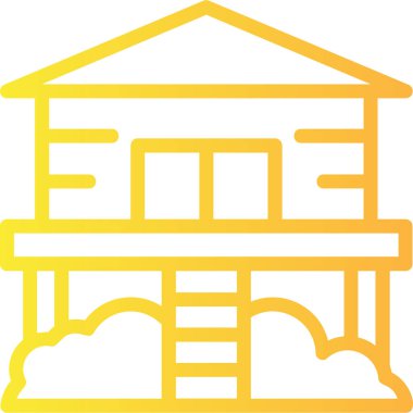 Ev. Web simgesi basit illüstrasyon