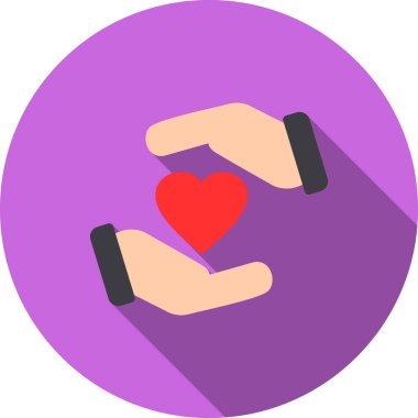 cep telefonu vektör simgesine sahip kalp modern tasarım illüstrasyonu