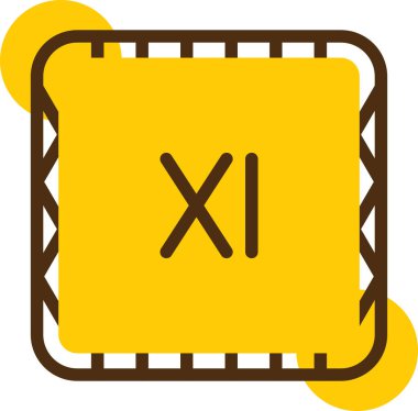 Tek bir renk simgesinin vektör illüstrasyonu