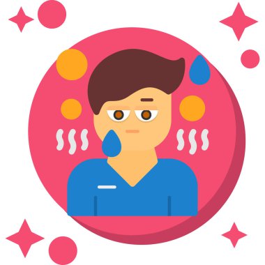 Çizgi film karakterinin vektör çizimi.