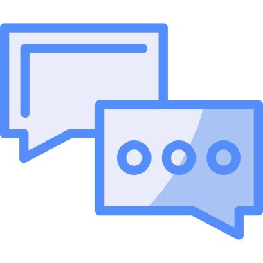 Konuş. Web simgesi basit illüstrasyon