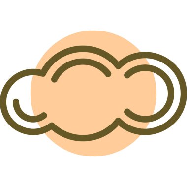 Bulut simgesi. düz tasarım biçimi vektörü 10 illüstrasyon