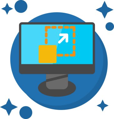 bilgisayar masaüstü simgesi, vektör