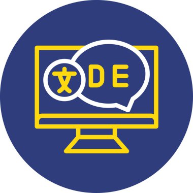 Ağ simgesi. Web teknolojisinin vektör illüstrasyonu