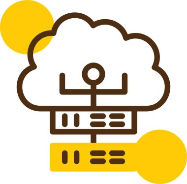 Bulut verisi Web simgesi basit tasarım