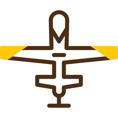 Uçak uçuş ikonu. Web için uçak vektör simgelerinin özet çizimi