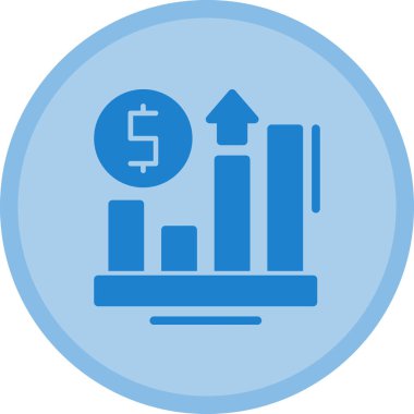 iş grafiği simgesi, vektör illüstrasyonu