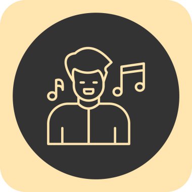 Müzik çalar simgesinin vektör illüstrasyonu