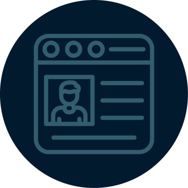 Web simgesi, basit tasarımın vektör illüstrasyonu