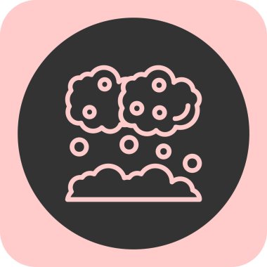 Soyut arkaplanda bulut simgesi izole edildi