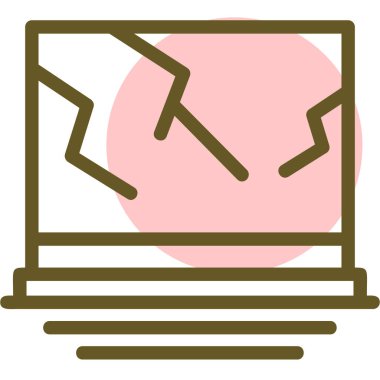 Bilgisayar. Web simgesi basit illüstrasyon