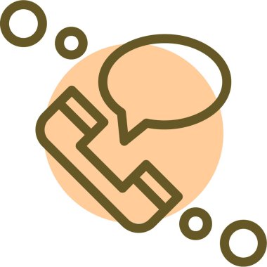 Bir sohbet simgesinin vektör illüstrasyonu