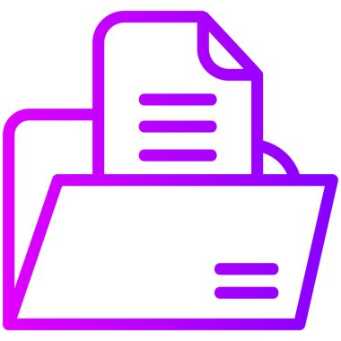 Belge. Web simgesi basit illüstrasyon