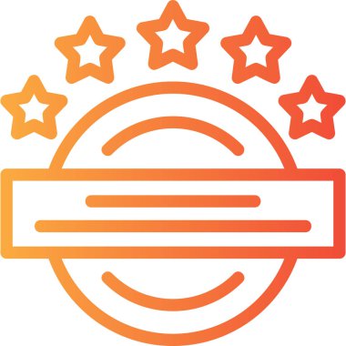 Ödül madalyası ikonu ana hatlarıyla