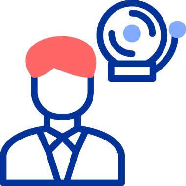 avatar. Web simgesi basit illüstrasyon