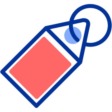 Etiket. Web simgesi basit illüstrasyon