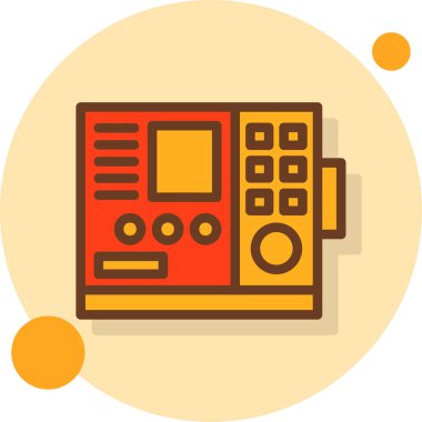 radyo simgesi vektör illüstrasyonu