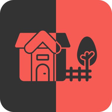 çiftlik ikonu vektör illüstrasyonu