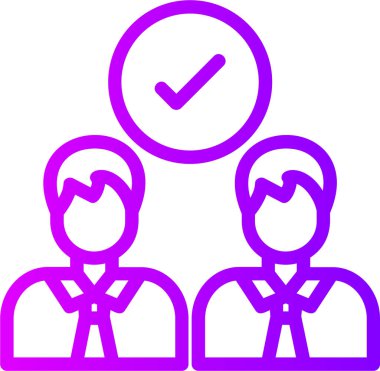 İnsanlar. Web simgesi basit illüstrasyon