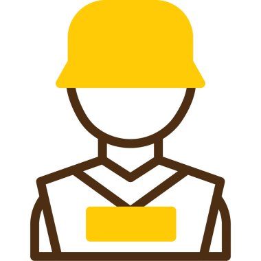 Mühendis simgesi, vektör illüstrasyonu