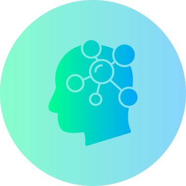 İnsan yüzü simgesinin vektör illüstrasyonu