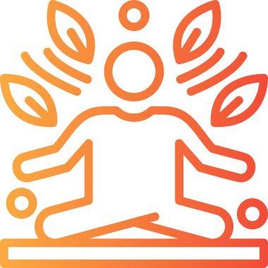 yoga poz meditasyon simgesi
