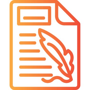 Belge simgesinin vektör illüstrasyonu