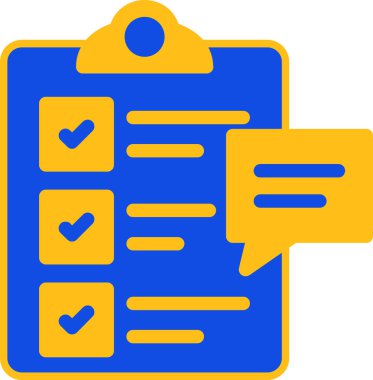 Pano kontrol listesi simgesi ile doldurulmuş - özet biçimi