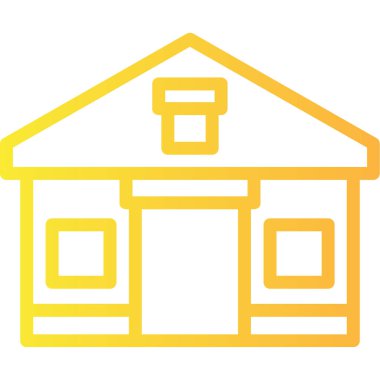 Ev. Web simgesi basit illüstrasyon