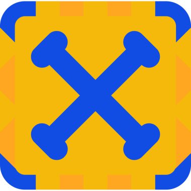 Bir çapraz simgenin vektör illüstrasyonu