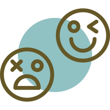 emoji simgesinin vektör illüstrasyonu