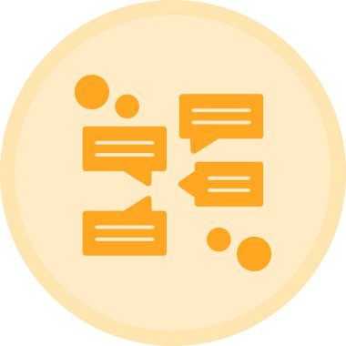 konuşma kabarcığı vektör çizimi