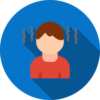 avatar erkek insan simgesi düz stil