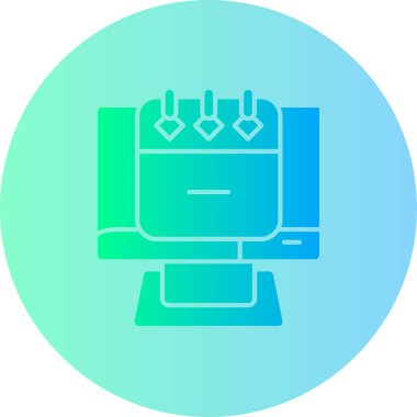 bilgisayar simgesi vektör illüstrasyonu