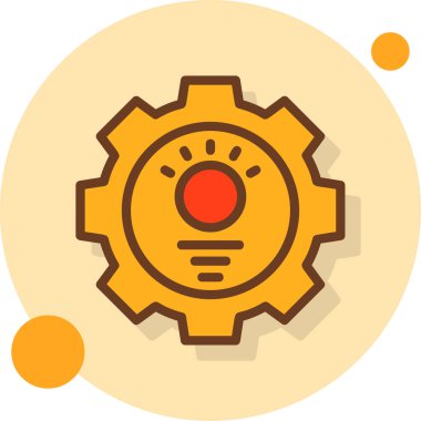 Modern dişli simgesinin vektör çizimi