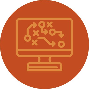 vektör lcd simgesi illüstrasyonu