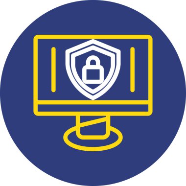 Bilgisayar simgesinin vektör illüstrasyonu