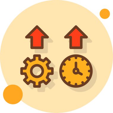 Web & mobil için iş yönetimi dairesi simgesi